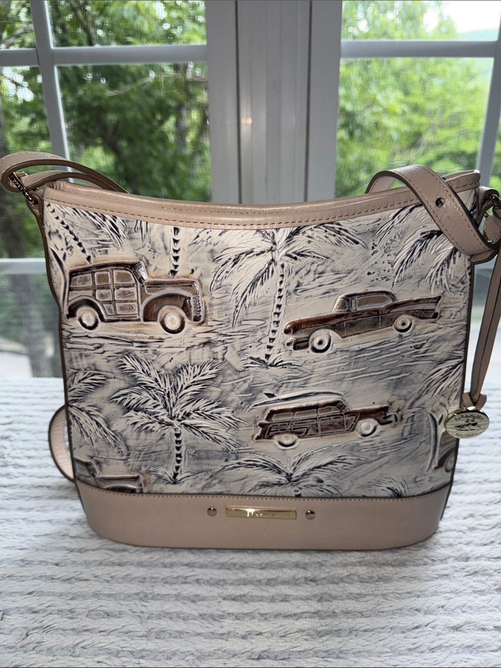 Brahmin  Katie Ivory Copa Cabana Shoulder Bag